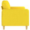 vidaXL 3-seater Sofa Light Yellow Fabric (100% polyester), metal, textilene