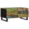 vidaXL Coffee Table Multicolor Solid reclaimed wood 31.5x19.7x15.7 in