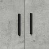vidaXL Storage Cabinet 2 pcs Concrete Grey 42.52 x 16.14 x 15.75 in