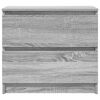 vidaXL TV Cabinet Grey Sonoma Engineered Wood Small TV Cabinet