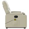 vidaXL Electric Stand Up Massage Recliner Chair Cream