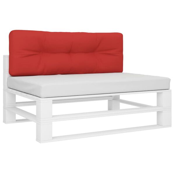 vidaXL Pallet Cushion Red Fabric (100% polyester)