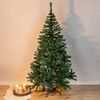 HI Artificial Christmas Tree Green PVC and Metal 70.9 in Collapsible