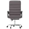 vidaXL Massage Office Chair Gray Faux Leather, Metal, Plywood Large