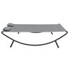 vidaXL Sun Lounger Anthracite 100% Polyester, Powder-Coated Steel Double