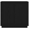 vidaXL Sideboard Black Oak 31.50 x 15.75 x 29.53 in Engineered Wood