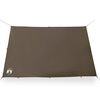 vidaXL Camping Tarp Brown 120.5x120.5" Waterproof