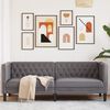 vidaXL Chesterfield Sofa Gray