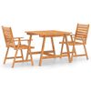 vidaXL Outdoor Dining Set Warm acacia wood tone