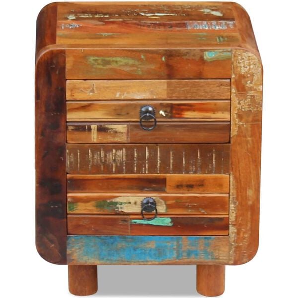 vidaXL Storage Cabinet Varied/Multicolor Reclaimed wood Medium