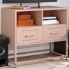 vidaXL TV Cabinet Pink Steel Medium TV Cabinet Rectangular