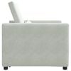 vidaXL Pull out Sofa Bed Single Light gray 90 x 165 x 87 cm Velvet