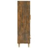 vidaXL Highboard Smoked oak Engineered wood Tall Highboard Rectangular