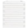vidaXL Garden Planter White Solid pine wood Medium Garden Planter