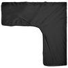vidaXL Garden Furniture Cover Black Polyethylene, Aluminum Large