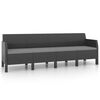 vidaXL Garden Lounge Set Anthracite Polypropylene Large