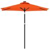vidaXL Garden Parasol Terracotta Polyester Large Collapsible