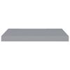 vidaXL Wall Shelf Set of 4 Grey Honeycomb MDF, metal