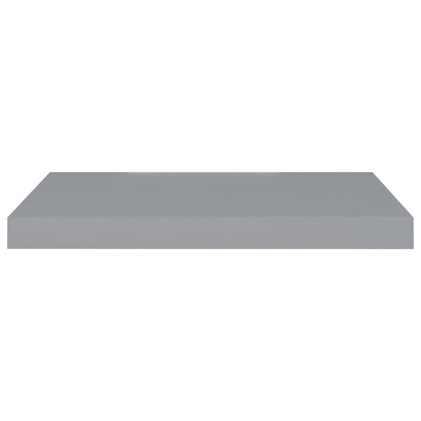 vidaXL Wall Shelf Set of 4 Grey Honeycomb MDF, metal