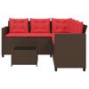vidaXL Patio Sofa Brown