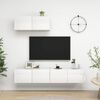 vidaXL TV Cabinet Set of 3 High gloss white Engineered wood Medium
