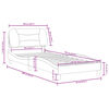 vidaXL Bed Frame Dark Grey