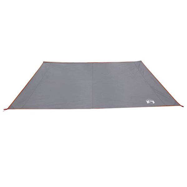 vidaXL Water Resistant Tarp Grey and Orange