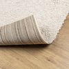 vidaXL Shaggy Rug Cream Polypropylene 47.2x66.9 in Foldable Shaggy Rug
