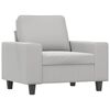 vidaXL Sofa Chair With Footstool Light gray