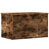 vidaXL Storage Box Smoked Oak Engineered Wood Medium Storage Box