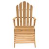 vidaXL Adirondack Chair Set of 2 Natural Teak