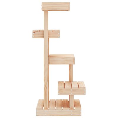 vidaXL Cat Tree 17.9"x19.3"x40.6" Solid Wood Pine