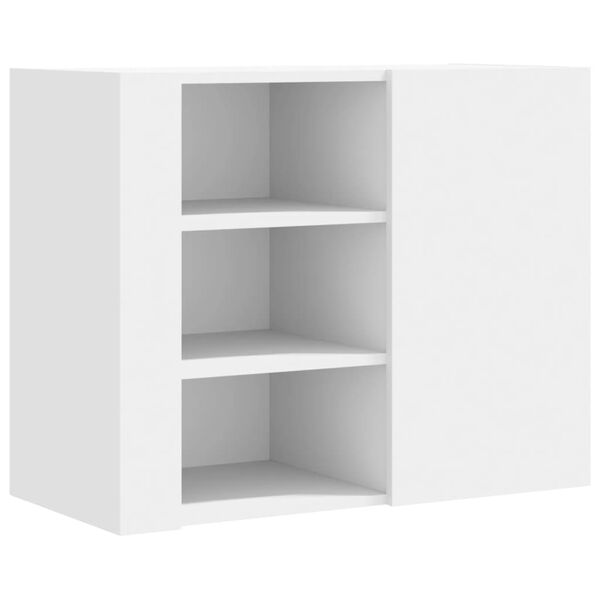 vidaXL Wall Cabinet White Engineered wood Medium Wall mounting