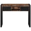 vidaXL Console Table Multicolour Solid reclaimed wood 39.4x13.8x29.5 in
