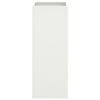vidaXL Planter White Cold-rolled steel Medium Planter Rectangular