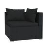 vidaXL Garden Lounge Set Black