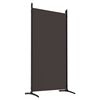 vidaXL 6-Panel Room Divider Brown 204.7"x70.9" Fabric