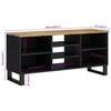 vidaXL TV Cabinet Natural brown, Black