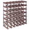 vidaXL Wine Rack for 42 Bottles Brown Solid Wood Pine