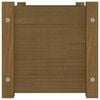 vidaXL Garden Planter Honey brown Solid pinewood 23.6 in Durable