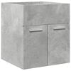 vidaXL Bathroom Furniture Set Concrete grey, White Engineered wood, Ceramic