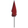 vidaXL Garden Parasol Bordeaux Red 100% Polyester Fabric 82.7 x 55.1 in