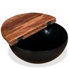 vidaXL Coffee Table Set of 2 Tabletop: Multicolour, Base: Black