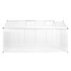 vidaXL Greenhouse Transparent Aluminum frame Large