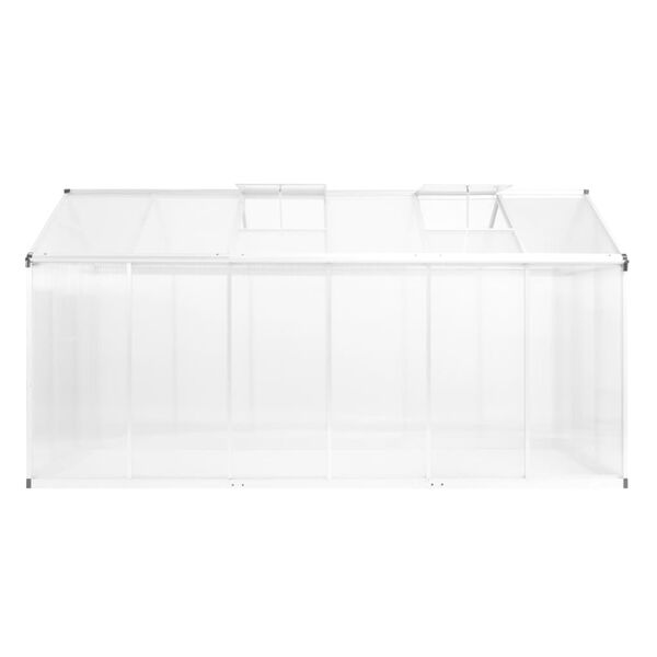 vidaXL Greenhouse Transparent Aluminum frame Large