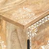 vidaXL TV Cabinet Natural Mango Wood with Handpainted Patterns