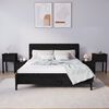 vidaXL Bedside Cabinet Set of 2 Black Solid pine wood Medium