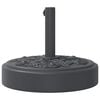 vidaXL Umbrella Base Black Polyethylene and Concrete 55 lb
