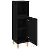 vidaXL Bathroom Cabinet Black Engineered wood Bathroom Cabinet