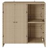 vidaXL Storage Cabinet with Door Beige 39.37 x 14.17 x 40.16 in Rattan